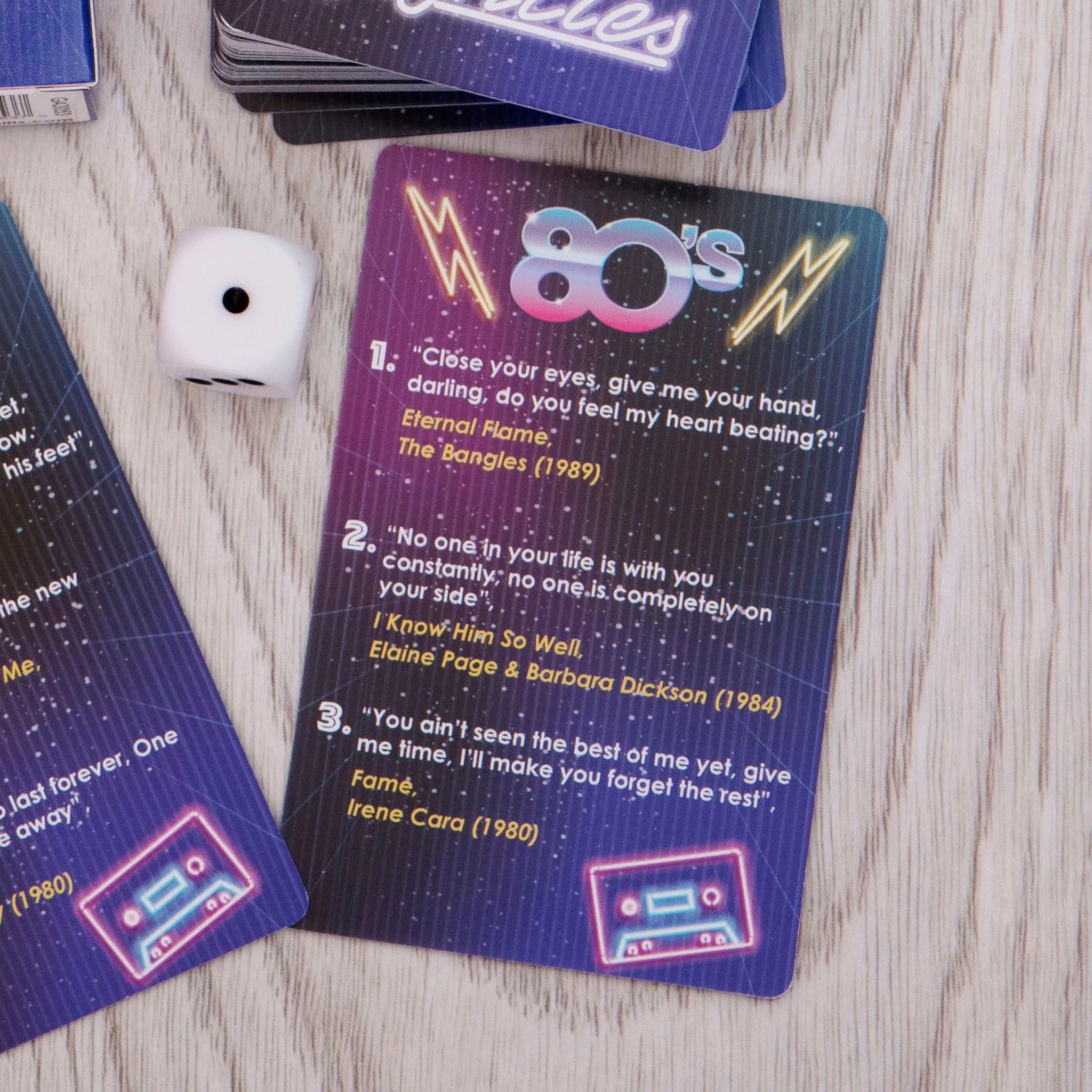 Guess That Tune 80s Card Game General Accessories Cards