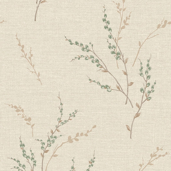 Belgravia Carmella Floral Textured Vinyl Wallpaper close view photo