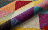 Concept Looms Carnaval Rug CAR110 Multicolor made with a triangle geometric pattern