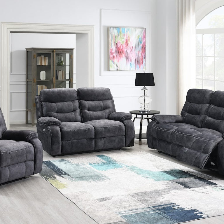 Carrie Electric Recliner Armchair Dark Grey