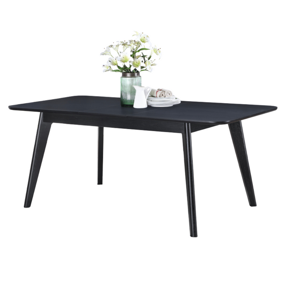 Discover modern elegance with the Carrington Black Extending Table – the epitome of versatile dining.