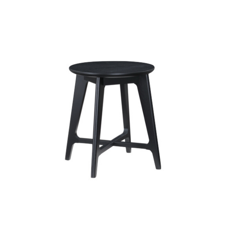 Carrington Black Round Lamp Table