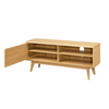 Carrington Oak Collection: Exquisite craftsmanship in a modern TV stand.