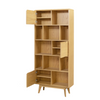 Sleek design meets functionality in the Carrington Oak bookcase collection.