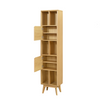 Carrington Oak Collection: Elevate your decor with sleek single bookcases.