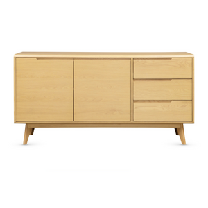 Carrington Oak Triple Sideboard – a modern storage masterpiece.