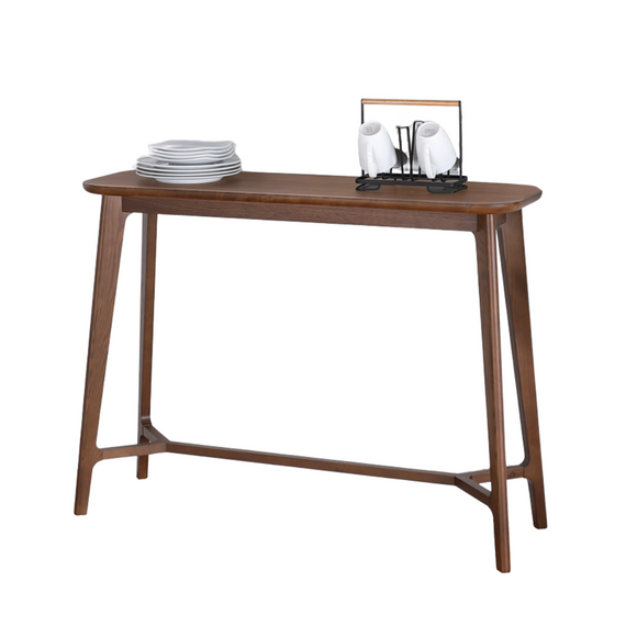 Elegant walnut console table, a perfect addition to your modern decor.