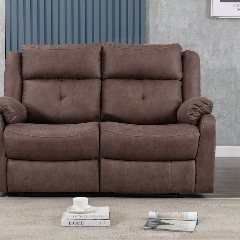 Casey 2 Seater Sofa Recliner Chestnut