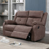 Casey 2 Seater Sofa Recliner Chestnut life style photo from the side with reclined seat 