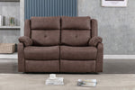 Casey 2 Seater Sofa Recliner Chestnut life style front view photo