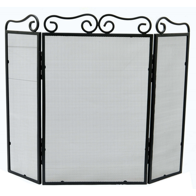Castle Living 3 Panel Scroll Firescreen 28 inch/71 cm