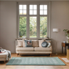 Laura Ashley Caterina Floral Rug Fern lifestyle picture in the living room