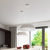 Modern semi flush mount ceiling light, Sollux Lighting VEGA 70 White