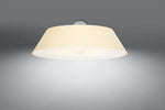 VEGA 70 White semi flush ceiling lights for kitchen and bathroom
