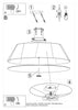 Contemporary lighting semi flush ceiling design by Sollux Lighting VEGA 70 White