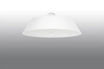 Stylish semi flush light fixture with Sollux Lighting Ceiling Lamp VEGA 70 White
