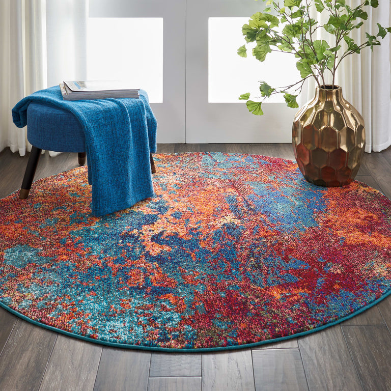Nourison Celestial Rug CES08 Atlantic - Round