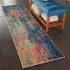 Nourison Celestial Rug CES09 Blue Yellow - Runner perfect for hallways