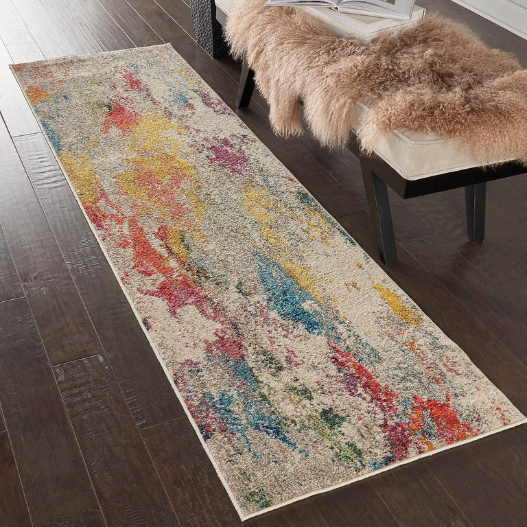 Nourison Celestial Rug CES12 Ivory Multicolor Runner