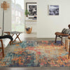 Nourison Celestial Rug CES15 Multicolor lifestyle picture in the living room