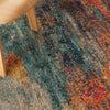 Nourison Celestial Rug CES15 Multicolor made in a terracotta and teal colors