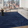 DKNY Central Park West Rug CEP02 Navy life-style picture in the living room