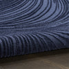 DKNY Central Park West Rug CEP02 Navy close-up view picture of the pile low-high design