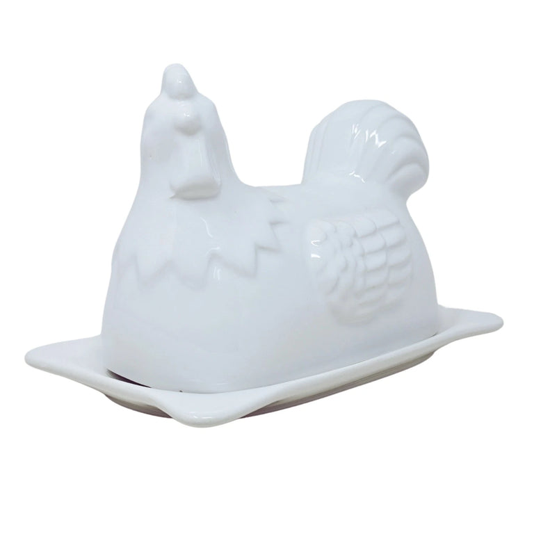 Ceramic Hen Butter Dish