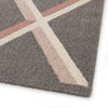 Chad Geometric Rug 592 Grey picture of the corner