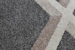 Chad Geometric Rug 592 Grey close view picture of the color shade