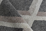 Chad Geometric Rug 592 Grey picture of the pile height