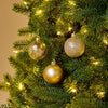 Champagne Gold Mixed Finish Baubles Pack of 24 - view 3