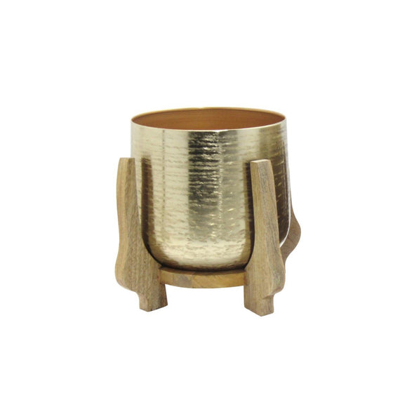 Chandra Planter With Mango Stand Gold Large picture on the white background