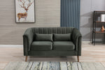 Charlotte 2 Seater Sofa Winter Moss Close front view living style photo 