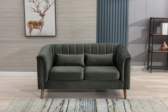 Charlotte 2 Seater Sofa Winter Moss Close front view living style photo 