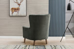 Charlotte Armchair Winter Moss close back view photo