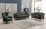 Charlotte 2 Seater Sofa Winter Moss living style photo with armchair and 3 seater sofa