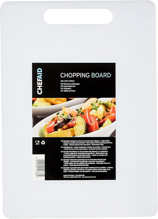 Chef Aid White Poly Chopping Board