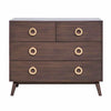 Chelsea walnut-tone dresser with gold ring handles shown from another angle (3)