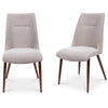 Chester Fabric Dining Chair Natural Pair fabric upholstered dining chairs