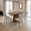 Chester Fabric Dining Chair Natural Pair lifestyle picture around dining table