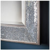 Chester Silver Crackle Glass Wall Mirror close view photo of the frame's corner