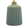 Chloris Small Table Lamp Green close view picture of the stone base in green