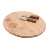 Wooden chopping board Meg Hawkins Round Cheese Board and Knife Set