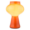Chrissy Table Lamp Orange Art Glass picture on the white background
