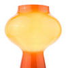 Chrissy Table Lamp Orange Art Glass close view picture of the shade