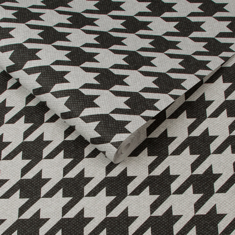 Graham & Brown Christian Classic Geometric Wallpaper – Black & White