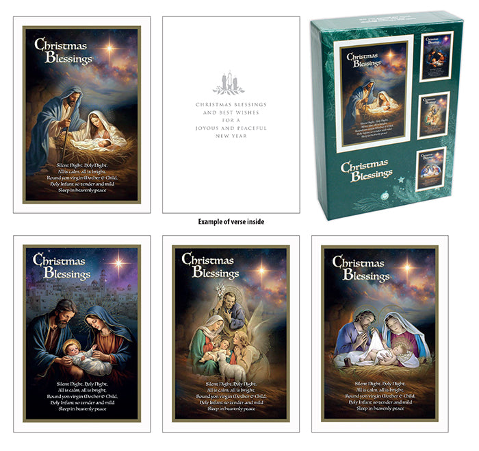 Christmas Blessing Boxed Cards – Cards for Christmas Set of 18