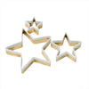 These charming cutters create delightful star-shaped cookies.
