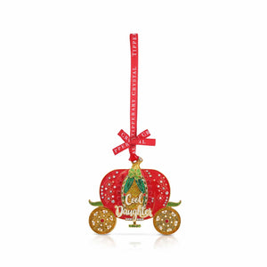 Elevate your holiday decor and celebrate your grandmother with the Tipperary Crystal Christmas Decoration that reads 'Super Gran.' Embrace the festive spirit and express your love and admiration for your gran with this heartfelt ornament. 